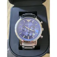 在飛比找蝦皮購物優惠-EMPORIO ARMANI 手錶 男錶 藍色 不鏽鋼