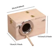 Pet Bird House Parakeet Nest Box Bird House Budgie Wood Breeding Box for Lovebir