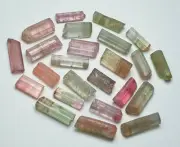 Multi Colour Tourmaline Crystals From Afghanistan