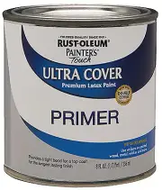 Painter's Touch Ultra Cover Latex Primer Paint, Gray, 1/2-Pt. 1980-730