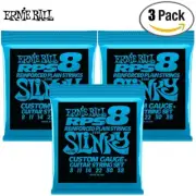 3-PACK Ernie Ball 2238 Extra Slinky RPS Nickel Electric Guitar Strings 8-38