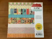 Crate Paper 6x6 Paper Pad - Toy Box Collection - 32 Single-Sided Sheets