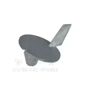 Mercury Mariner Zinc Trim Tab Anode for 20, 25hp Outboard (Part # 98432Q6)
