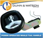 12V Black Recessed Folding T Lock Handle Drop T Whale Tail