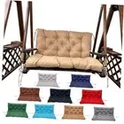 Porch Swing Cushions for Garden: Swing Replacement Cushions 2-3 60x40in Khaki