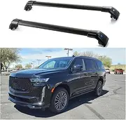 TINIANHHCT Cross Bars Lockable Fits for Cadillac Escalade-V 2021-2025 with Flush Side Rails Roof Rack Cargo Luggage Carrier, Black