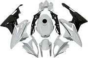 Artudatech Motorcycle Fairing Injection Fairing Set Fairing Kit Injection Mold ABS Plastic Bodywork Fairing Pre-Drilled Holes Easy Installation Fit for B-M-W S1000RR 2017-2018