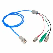 Triaxial 3-Slot TRB M to 2x BNC Female Alligator Clip M17/176-00002 Cable 1~6FT