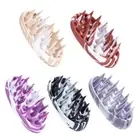 Silicone Scalp Massage Brush Wet and Dry Shampoo Brush Scalp Scrubber for Woman