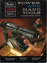 Vintage Sears CRAFTSMAN 1971 Power and Hand Tools Catalog FREE SHIPPING B & W