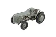 Boyle 35cm Massey Ferguson TO-20 Tractor Metal Vintage Ornament Home Decor Grey