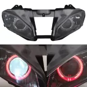 Headlight Assembly Hi/Lo Beam Red Angel Eyes Projector For Yamaha YZF R6 2006-07