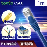 在飛比找momo購物網優惠-【TAMIO】Cat.6 1M 1Gbps 網路線