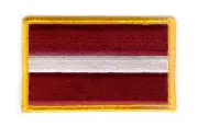 LATVIA LATVIAN FLAG PATCHES COUNTRY PATCH BADGE IRON ON NEW EMBROIDERED