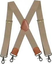 [Wzmzjy] Men's Adjustable Braces with Elastic Straps, X Type Design for Work Use