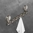 Door Coat Rack Door Hanger Hook 6 Hooks Free Installation Wall Mounted Wall Coat