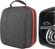 Geekria Shield Headphones Case Compatible with Sennheiser HD820, HD800S, HD800, HD700, HD660S2, HD660S, HD650 Case, Replacement Hard Shell Travel Carrying Bag with Cable Storage (Dark Grey)