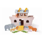 Bigjigs Toys 33.7cm FSC Noah's Ark Animals Lion/Rabbit Kids Wooden Play Toy 12m+