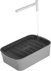 Yardwe Parrot Bath Tub Bird Automatic Bathtub Water Circulation for Parrots Pigeons Lovebirds