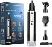 Ear & Nose Hair Trimmer for Men, USB Rechargeable | Eyebrow & Facial Hair Trim