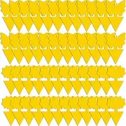 48 Pack Fruit Fly Trap Indoor Yellow Dual Sided Gnat Trap-Sticky Fly Trap-Fruit Fly Trap with Twist Ties,H HOME-MART Insect Catcher Sticky Board for Mosquitoes, Houseplant, Garden