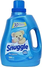 Snuggle Fabric Softener Liquid Blue Sparkle 96 Ounces 120 Loads