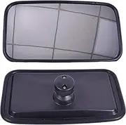 YUXSOUQ 7" x 12" Tractor Mirror Universal Replacement Compatible with Case IH, John Deere, Massey Ferguson, New Holland, Challenger, White, AGCO