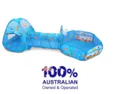 3 In 1 Children Pool Baby Playpen Portable Kids Tent Ball Pit Tunnel