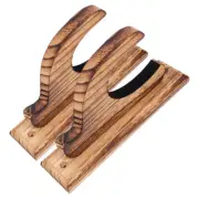 2Pcs Sword Rack Sword Displaying Bracket Wood Flute Stand Reusable Flute Stand