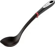 Lagostina Ingenio Smart Spoon with Non-Slip Ring, Plastic, Black and Red