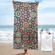 Bohemian Flower Quick Dry Towel Microfiber Sports Gym Shower Home Use Hiking Bathroom Multifunctional