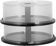 Cd/DVD Storage Rack 2pcs Round Storage Bucket Plastic Disc Holder for Compact Discs Organiser