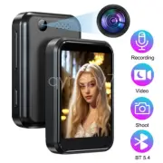 Bluetooth MP3 Player with Camera Touch HiFi Music Speaker FM Radio Support 128GB