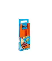 Hot Wheels Track Builder Straight Track with Car, 15 Feet