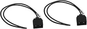 Hoement 2pcs Rj9 Phone Cable Adapter 4p4c Detachable Line Adapter Telephone Splitter Cord Extension Cord