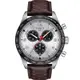 TISSOT PRS516 CHRONOGRAPH計時運動賽車錶-T1316171603200/白x咖啡皮