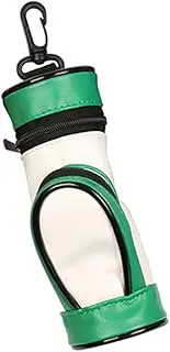BESPORTBLE Golf Ball Storage Bag Portable PU Material Golfing Ball Pouch Carrying Bag with Hook for Training Competition and Practice Present for Golf Enthusiasts
