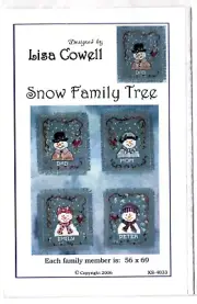 Lisa Cowell Designs ~Snow Family~ Cross Stitch