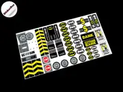 CUSTOM STICKERS for Two-Face's Escape 7781 Toys , Models, Building blocks ,etc