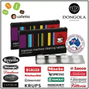 2PK MIELE Espresso Coffee Machine Cleaning Cleaner Tablets Cafetto Cino Cleano