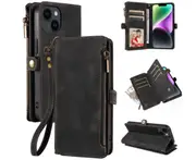 034 Phone Case Flip Zipper Wallet for iPhone15 Pro Max