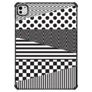 iPad Pro 11-inch (M4) iPad Impact Case Black and White Pattern Obsessed