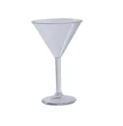 Yanco China SM-10-MT Stemware Clear Plastic 10 oz. 14.75" dia. Margarita Glass