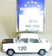 NSU 1000 Prince TTS Rallye Monte-Carlo IMU / Euromodell 07101 H0 1/87 Ob #GB 5 Å