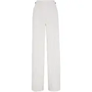 [Brunello Cucinelli] Brunello Cucinelli-Pantaloni Bianco Marrone-Donna 44 IT