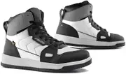 Falco Harlem Ladies Motorcycle Shoes, black-grey-white, Size 40 for Women Black Grey White