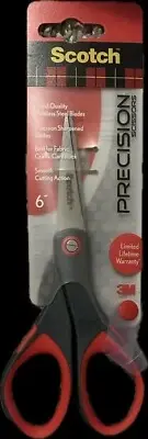 Scotch Precision 6" Scissors-Stainless Steel Blades-Fabrics, Crafts
