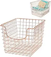 Spectrum Diversified Scoop Storage Basket, Small, Copper