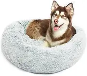 Calming Dog Bed (Gradient Grey, 95 cm (Large))