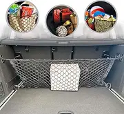 Rear Seat Envelope Style Automotive Elastic Trunk Mesh Cargo Net for BMW X3 Accessories 2017-2023 - Premium Trunk Organizers and Storage - Luggage Net for Crossover - Best Car Organizer for BMW X3